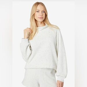 Madewell MWL Cream Speckled Betterterry sweatshirt